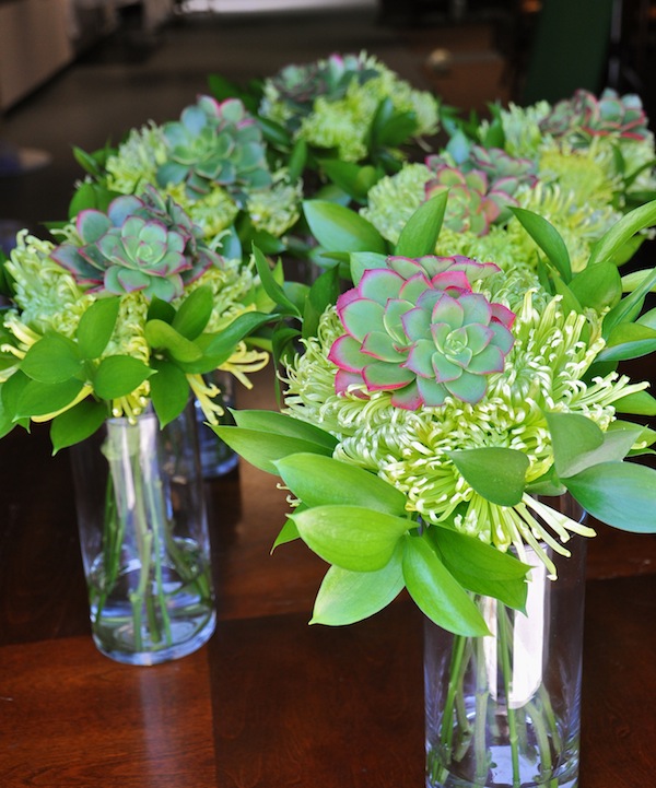 Emerald Green Bridesmaids Bouquets