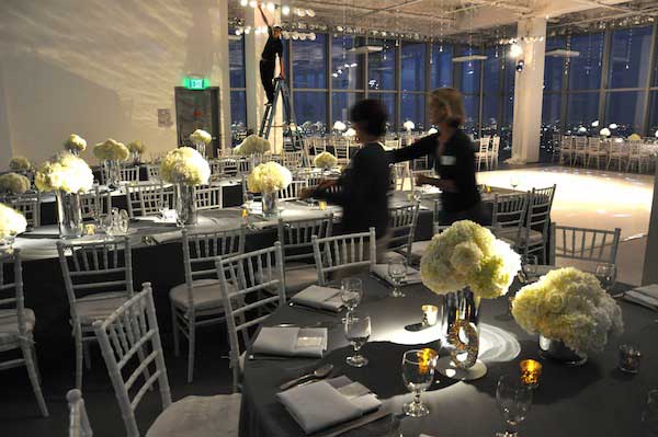Hydrangea on the tables