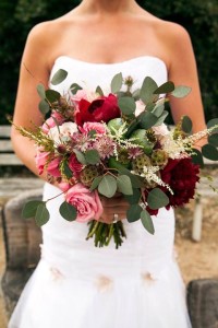 Marsala Wedding Bouquet by Los Angeles-based florist, Flower Duet.
