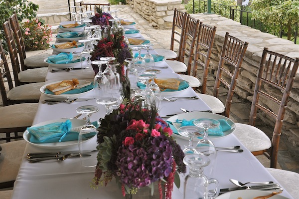 Peacock Tablescape