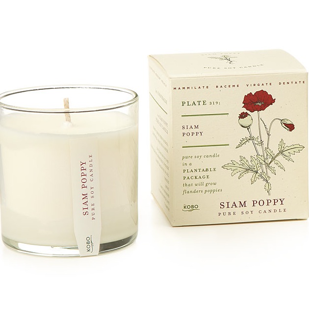 Gift Idea for Flower Lovers: Plant the Packaging Flower Soy Candles