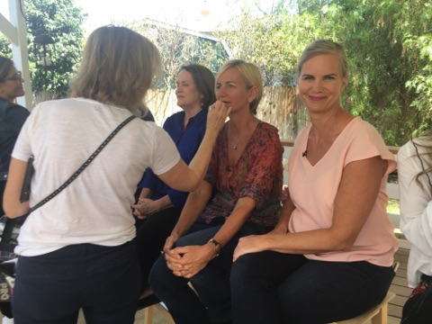 Casey and Kit of Flower Duet on the panel for Hallmark's Home and Family Show