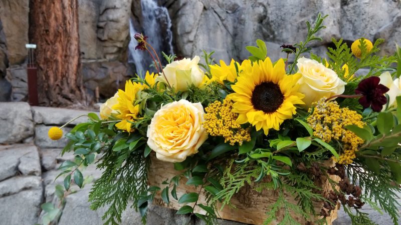 California native plant inspired centerpiece