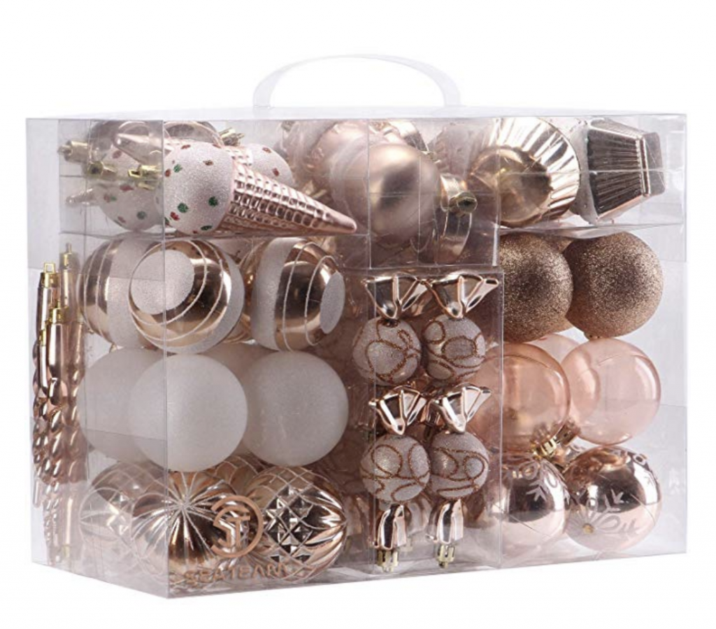 Rose Gold Color Trend in 2018 - Christmas Ornaments