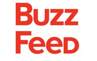 buzz feed logo on white background stacked