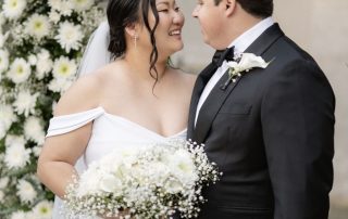 Half arch wedding flowers