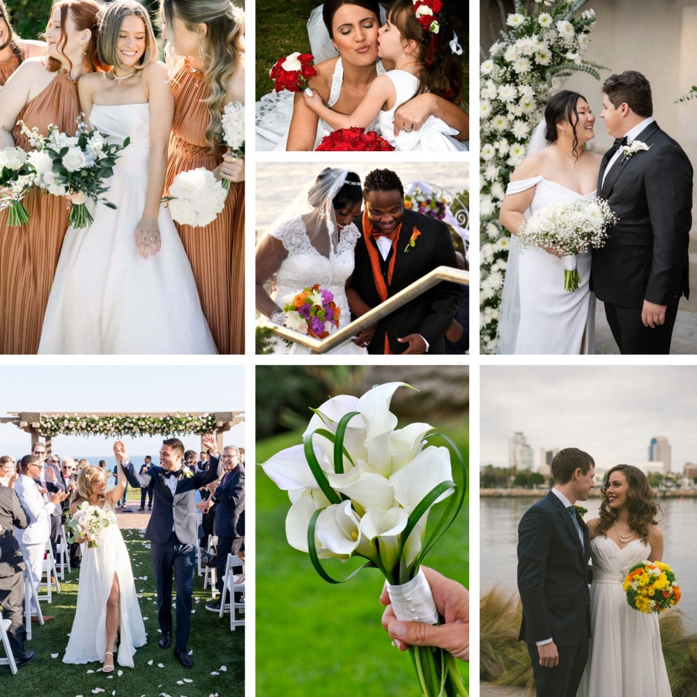 Flower Duet Wedding Flowers Collage