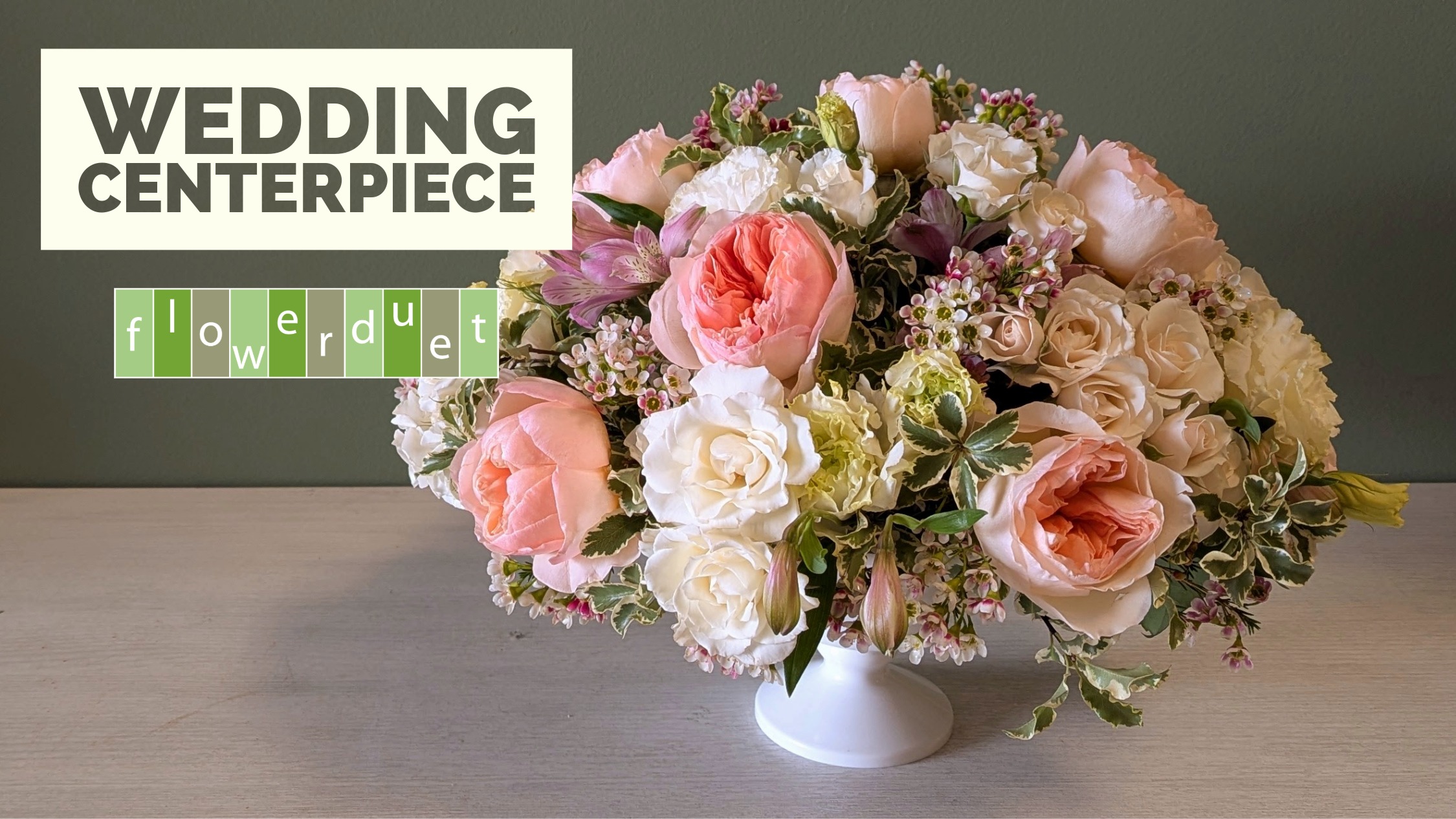 Flower Duet Wedding Centerpiece